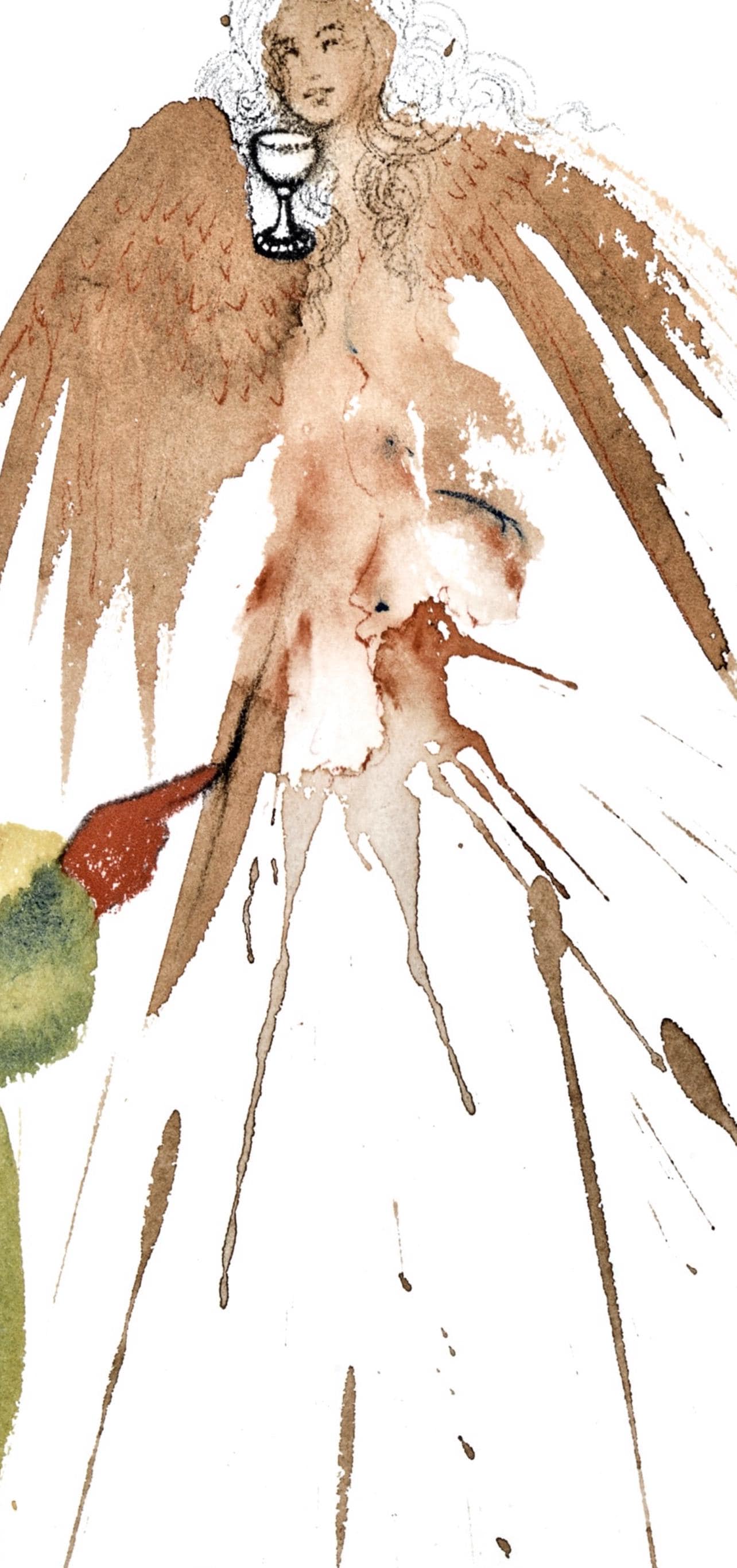 Salvador Dali, Composition (Michler/Lpsinger 1600; Field 69-3), Biblia Sacra, Lithograph