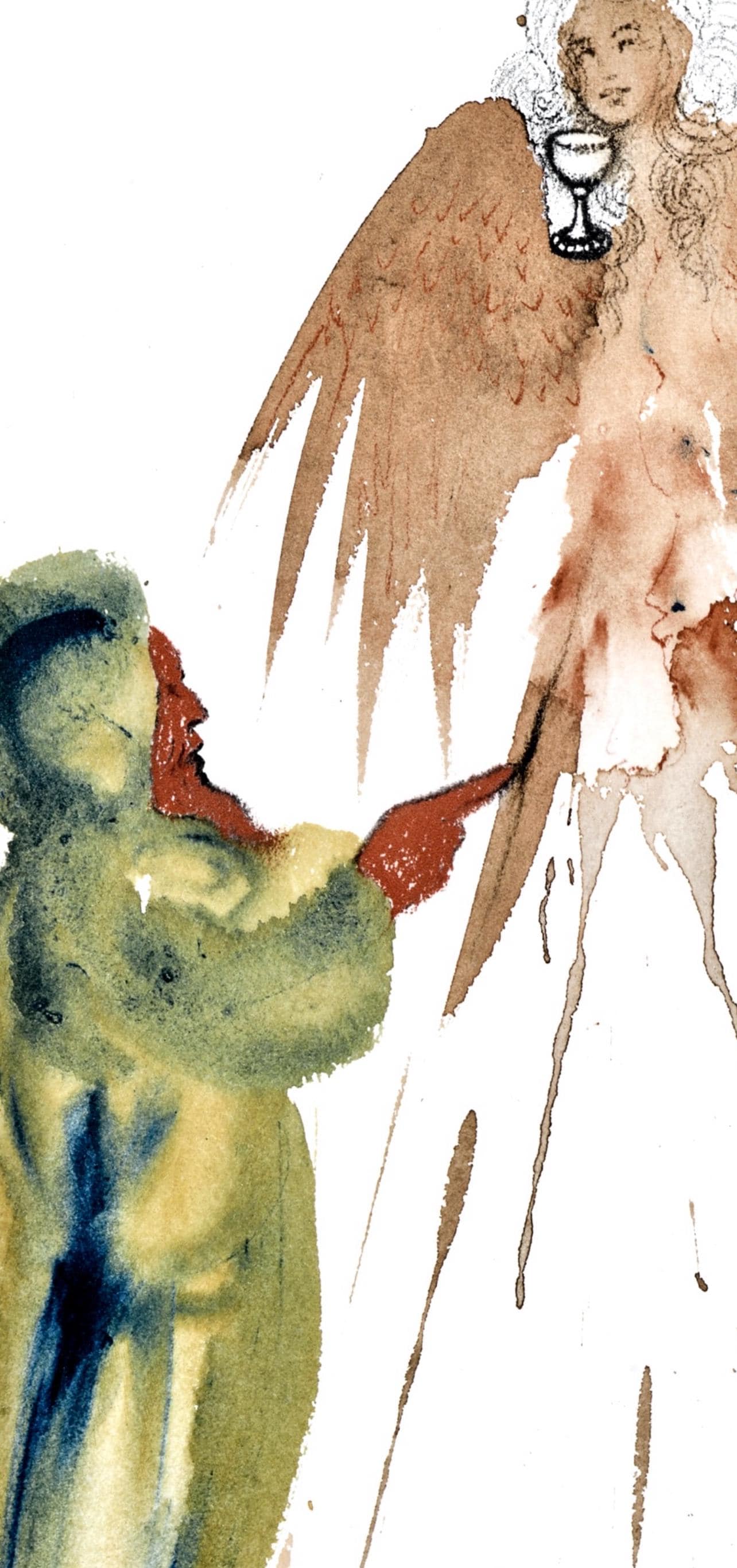 Salvador Dali, Composition (Michler/Lpsinger 1600; Field 69-3), Biblia Sacra, Lithograph