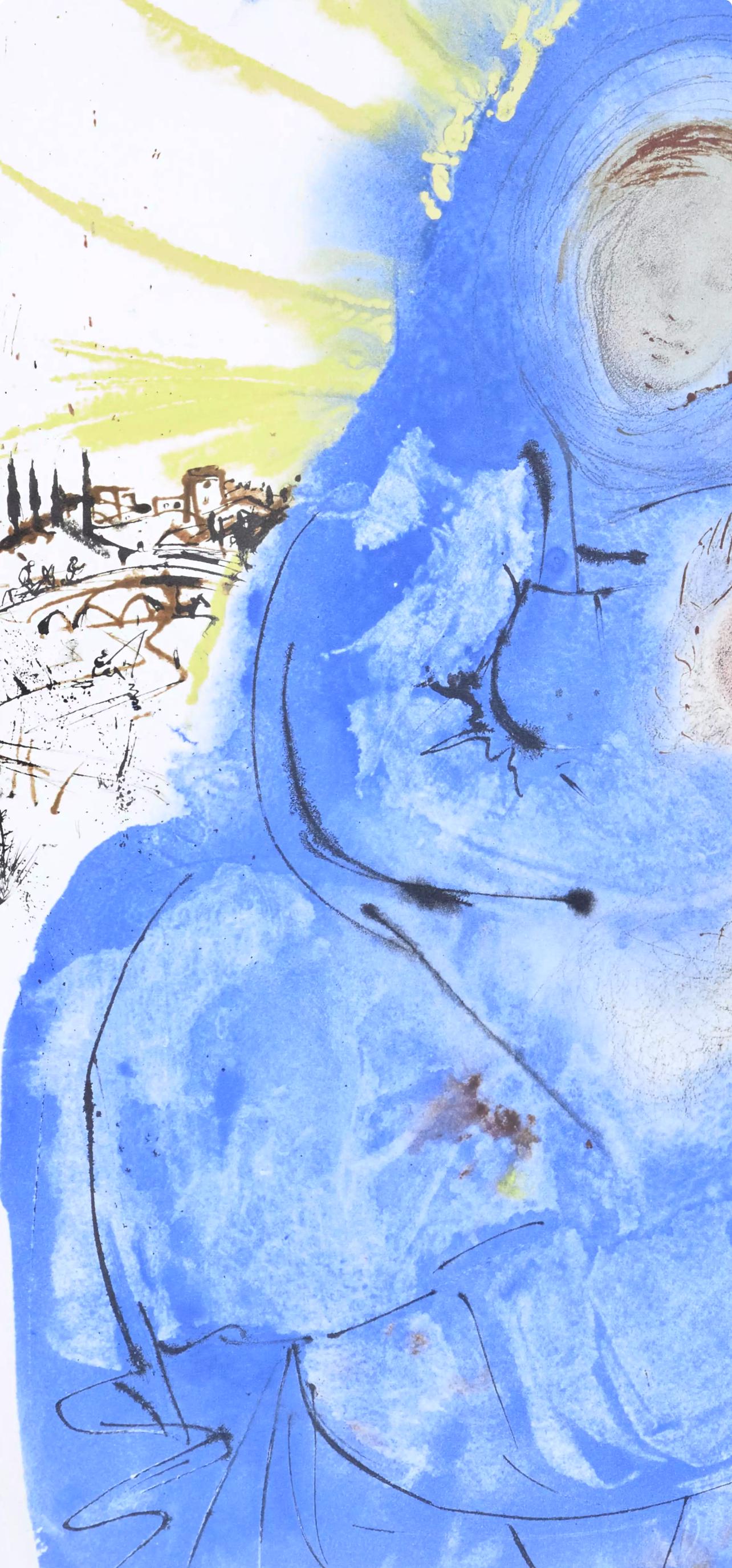 Salvador Dali, Composition (Michler/Lpsinger 1600; Field 69-3), Biblia Sacra, Lithograph