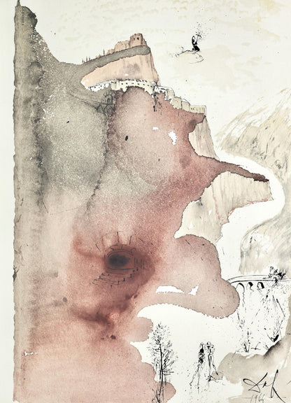 Salvador Dali, Composition (Michler/Lpsinger 1600; Field 69-3), Biblia Sacra, Lithograph