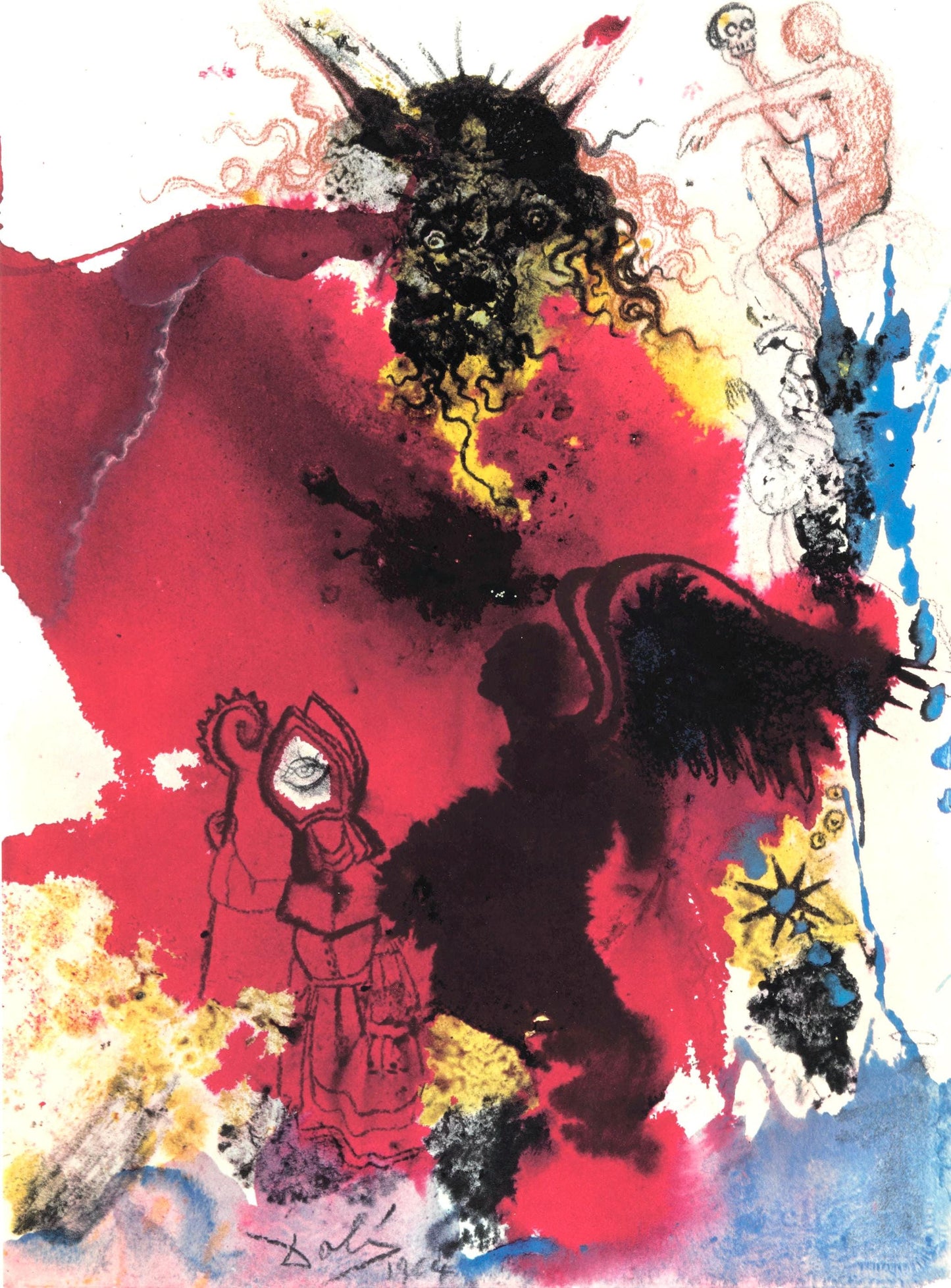 Salvador Dali, Composition (Michler/Lpsinger 1600; Field 69-3), Biblia Sacra, Lithograph