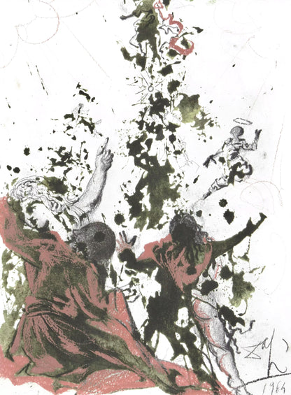 Salvador Dali, Composition (Michler/Lpsinger 1600; Field 69-3), Biblia Sacra, Lithograph
