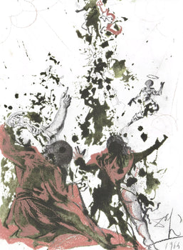 Salvador Dali, Composition (Michler/Lpsinger 1600; Field 69-3), Biblia Sacra, Lithograph