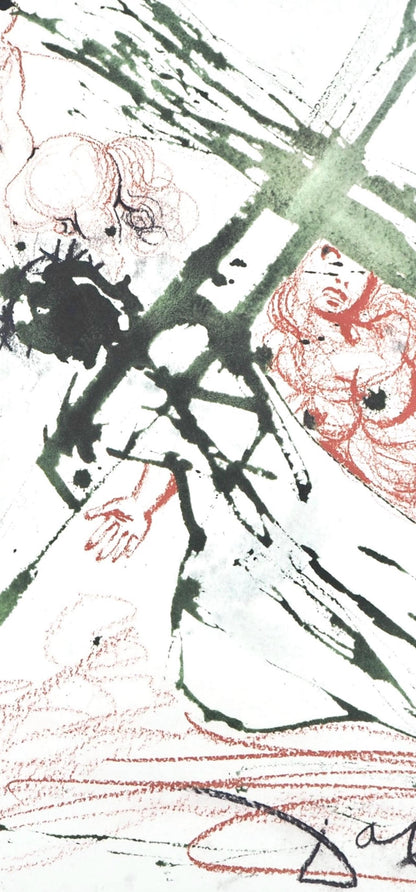 Salvador Dali, Composition (Michler/Lpsinger 1600; Field 69-3), Biblia Sacra, Lithograph