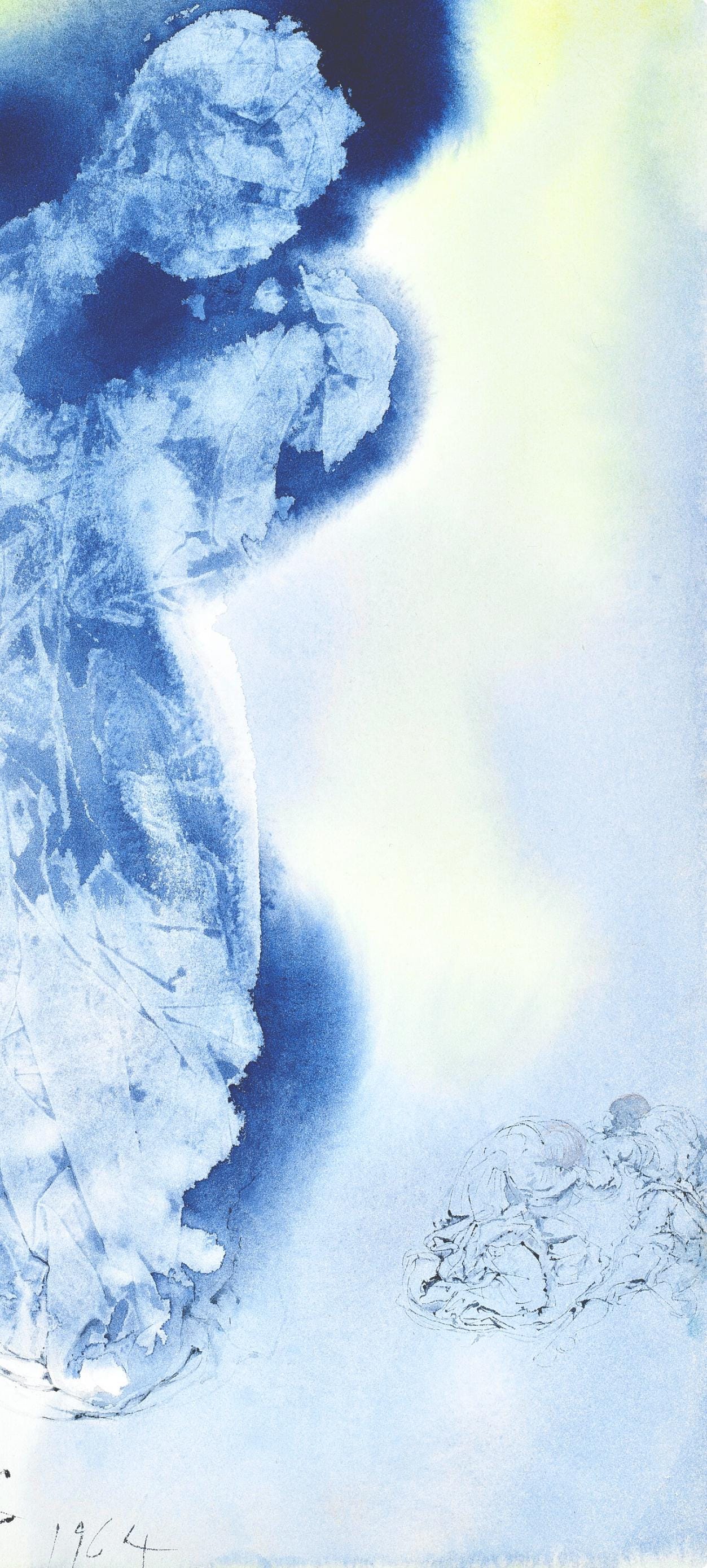 Salvador Dali, Composition (Michler/Lpsinger 1600; Field 69-3), Biblia Sacra, Lithograph