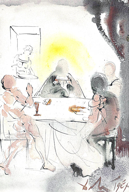 Salvador Dali, Composition (Michler/Lpsinger 1600; Field 69-3), Biblia Sacra, Lithograph