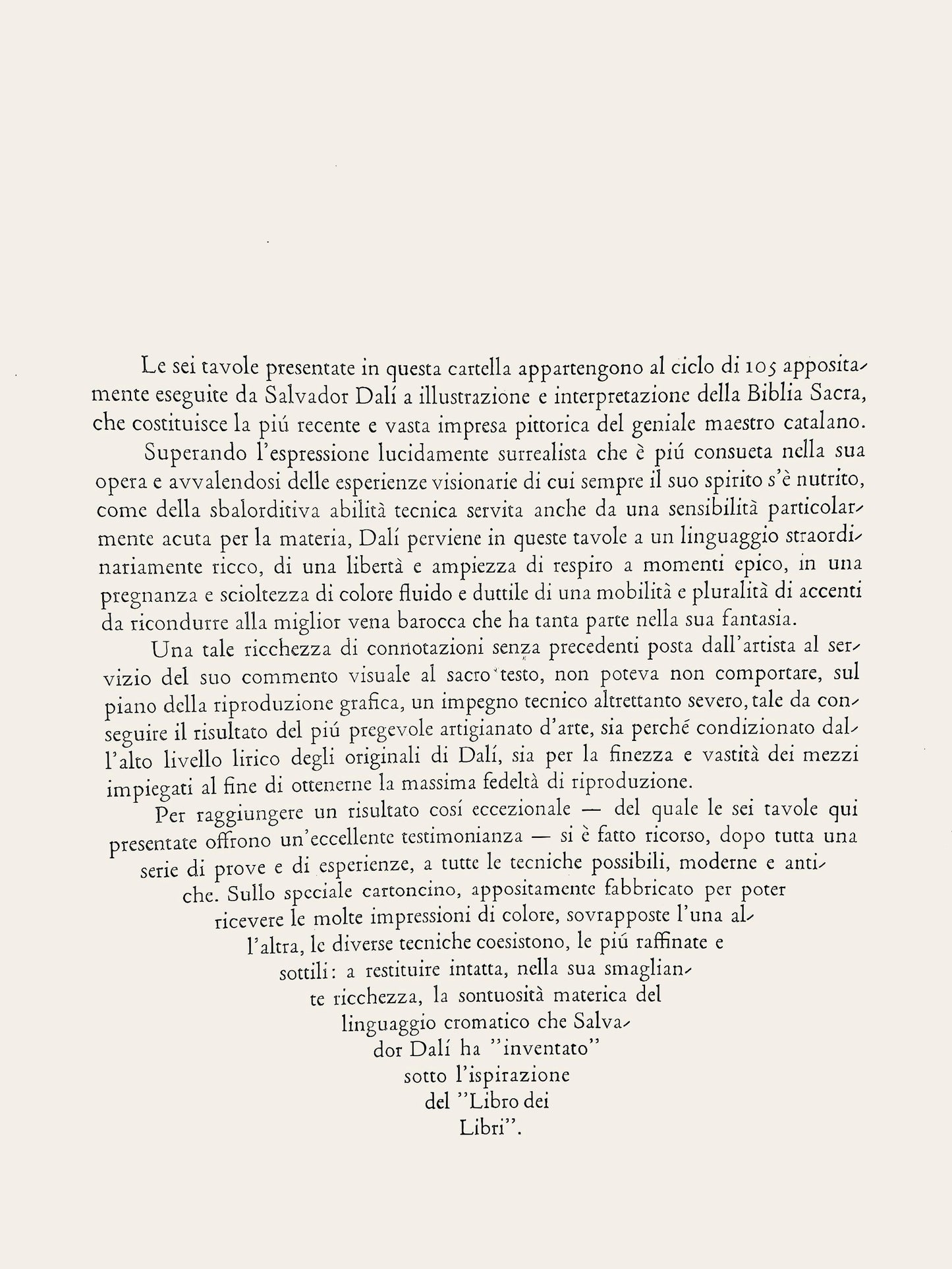 Salvador Dali, Composition (Michler/Lpsinger 1600; Field 69-3), Biblia Sacra, Lithograph