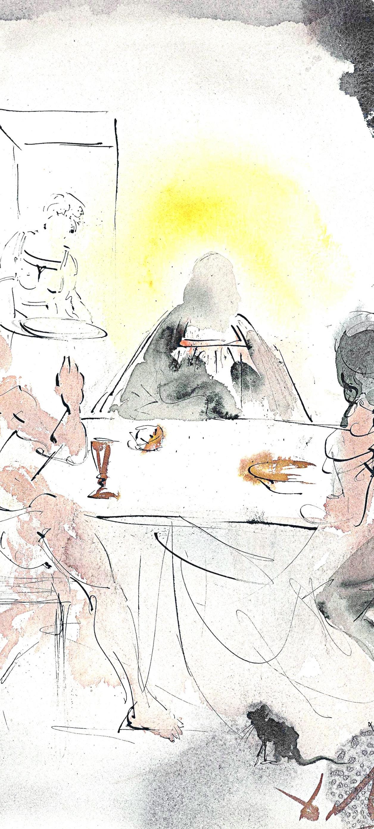 Salvador Dali, Composition (Michler/Lpsinger 1600; Field 69-3), Biblia Sacra, Lithograph