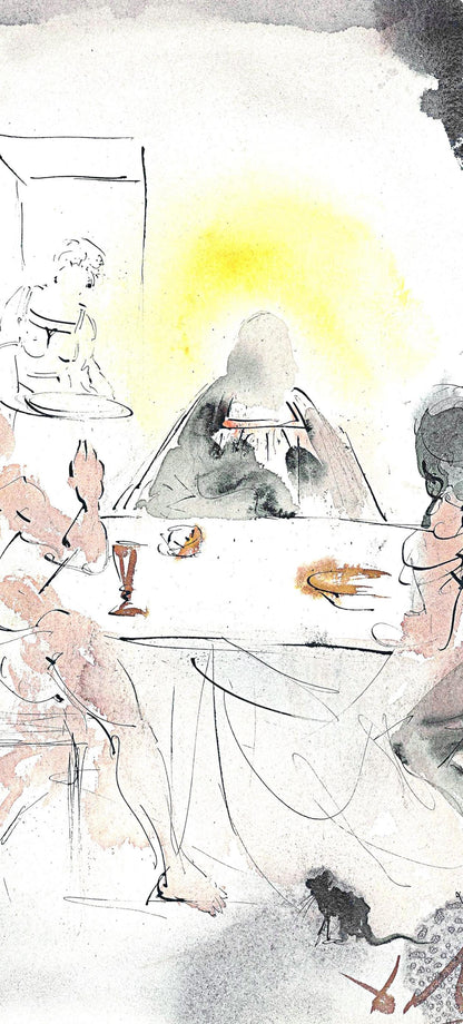 Salvador Dali, Composition (Michler/Lpsinger 1600; Field 69-3), Biblia Sacra, Lithograph