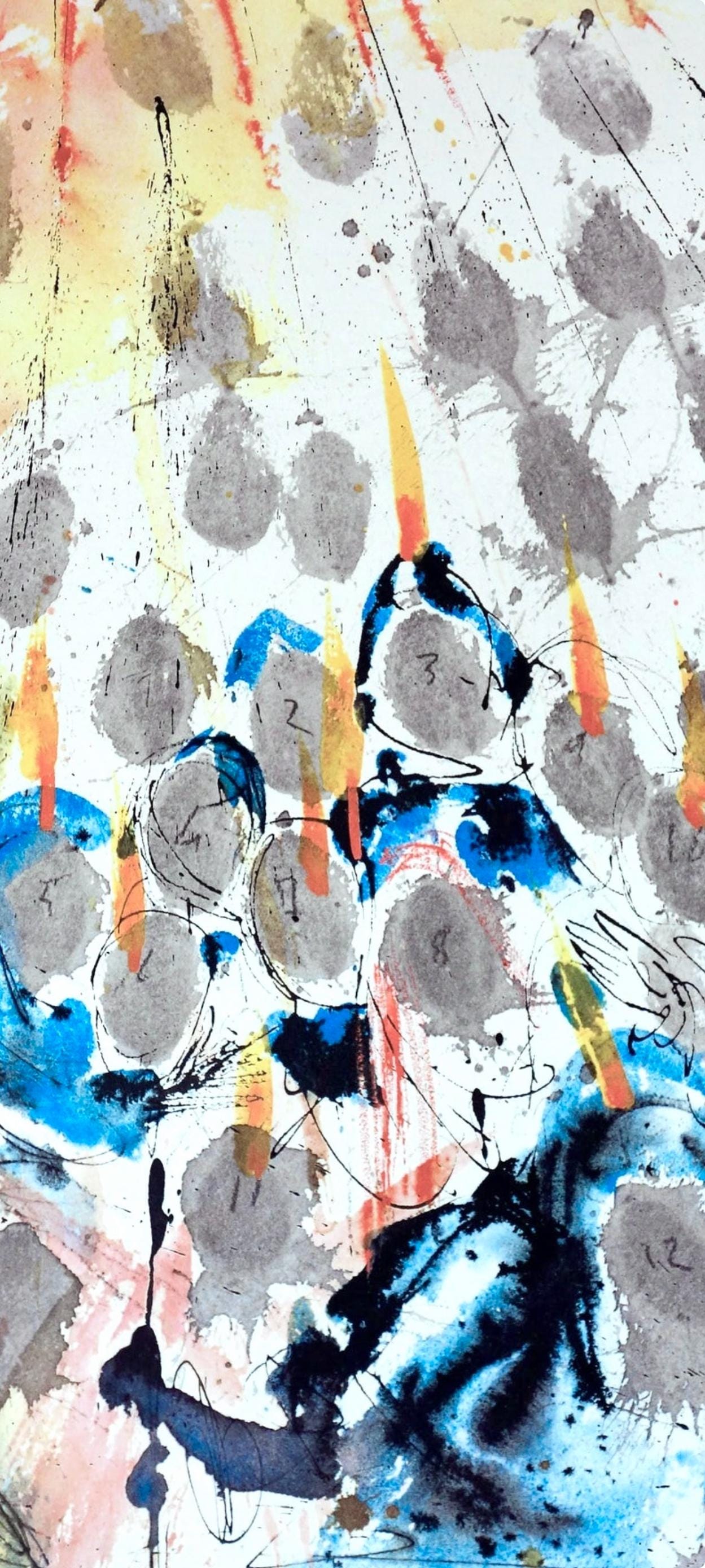 Salvador Dali, Composition (Michler/Lpsinger 1600; Field 69-3), Biblia Sacra, Lithograph