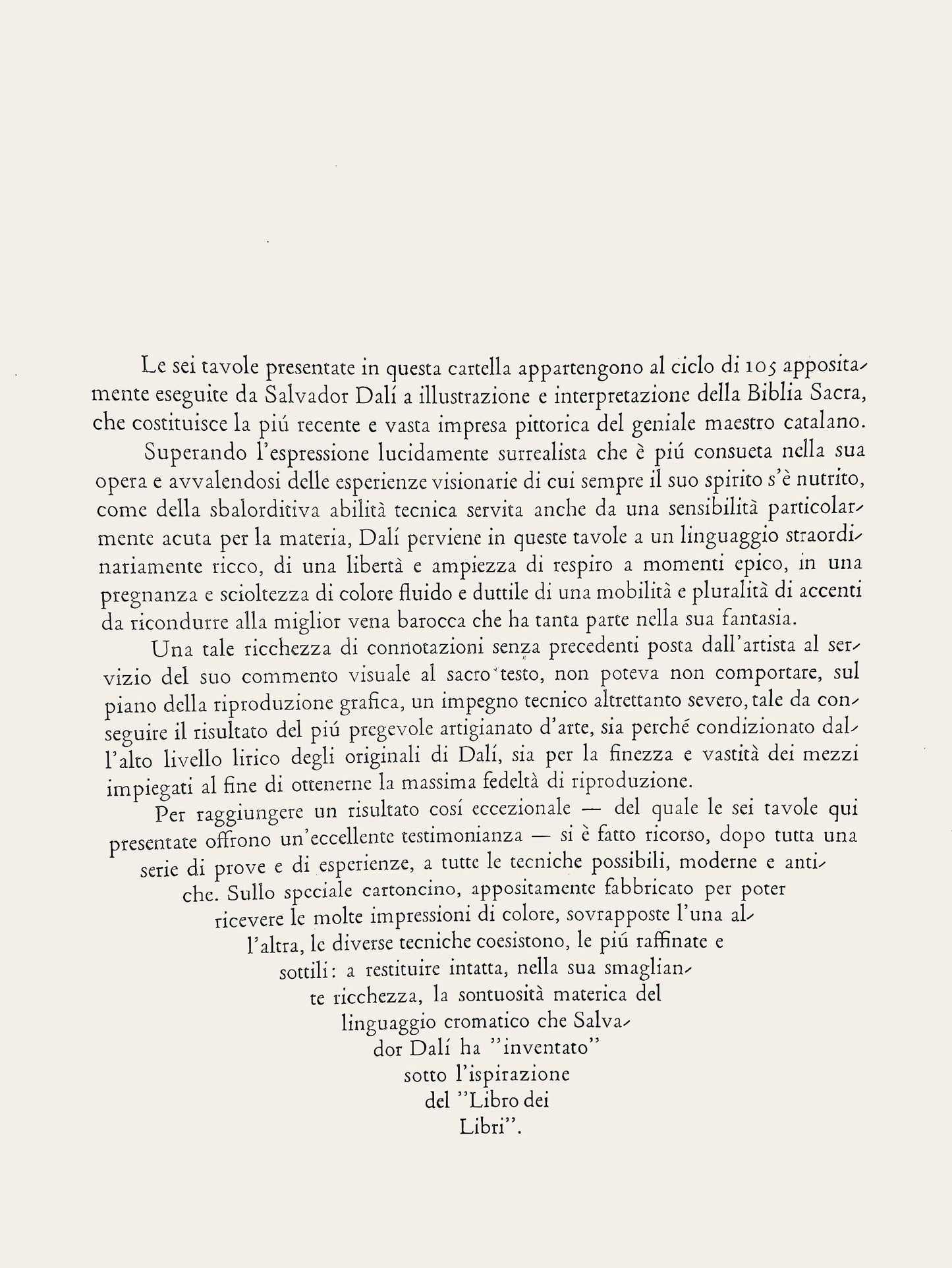 Salvador Dali, Composition (Michler/Lpsinger 1600; Field 69-3), Biblia Sacra, Lithograph