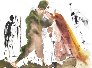 Salvador Dali, Composition (Michler/Lpsinger 1600; Field 69-3), Biblia Sacra, Lithograph