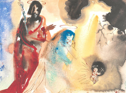 Salvador Dali, Composition (Michler/Lpsinger 1600; Field 69-3), Biblia Sacra, Lithograph