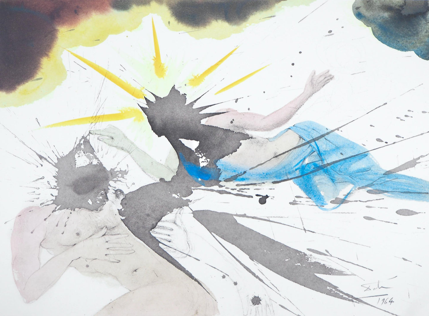 Salvador Dali, Composition (Michler/Lpsinger 1600; Field 69-3), Biblia Sacra, Lithograph