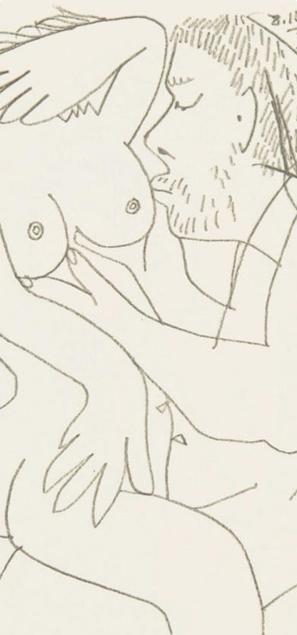 Pablo Picasso, 8.10.64. Xv (Cramer 148), Le Got Du Bonheur, Mixed Media Lithograph