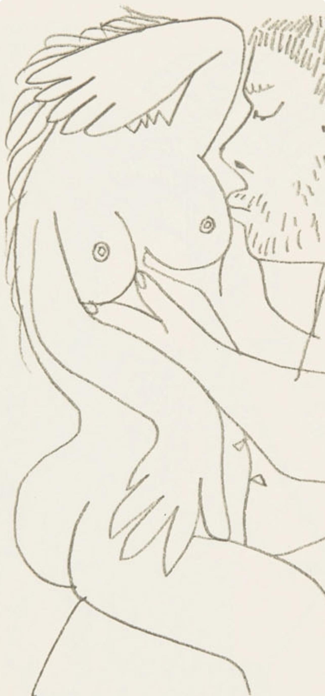 Pablo Picasso, 8.10.64. Xv (Cramer 148), Le Got Du Bonheur, Mixed Media Lithograph