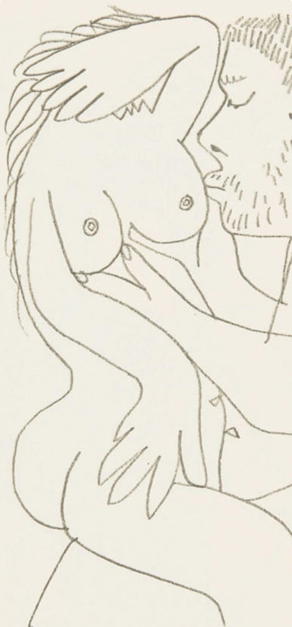 Pablo Picasso, 8.10.64. Xv (Cramer 148), Le Got Du Bonheur, Mixed Media Lithograph