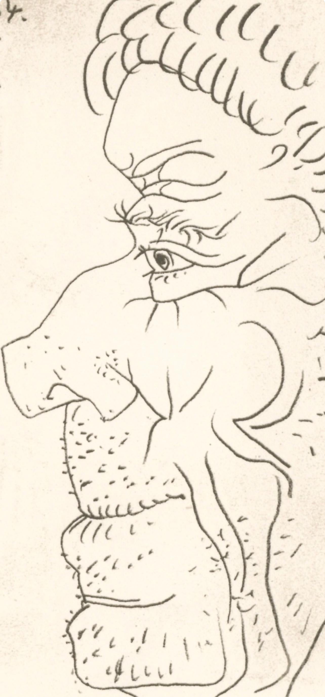 Pablo Picasso, 15.9.64. I (Cramer 148), Le Got Du Bonheur, Mixed Media Lithograph