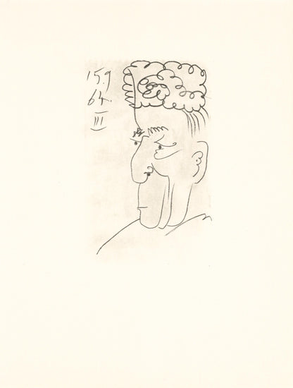 Pablo Picasso, 15.9.64. Iii (Cramer 148), Le Got Du Bonheur, Mixed Media Lithograph