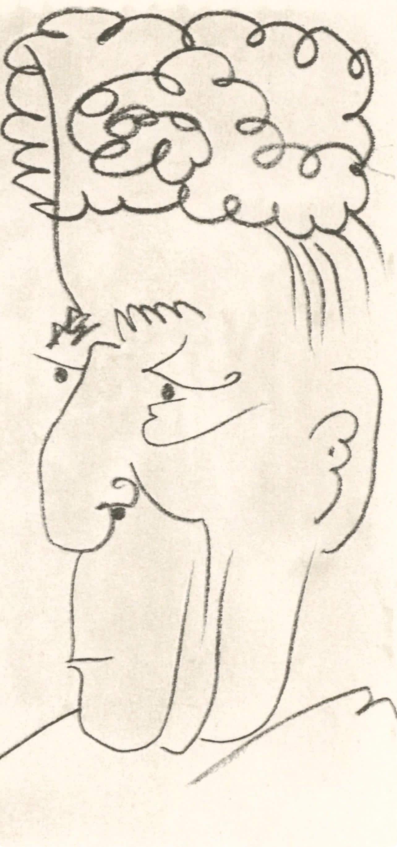 Pablo Picasso, 15.9.64. Iii (Cramer 148), Le Got Du Bonheur, Mixed Media Lithograph