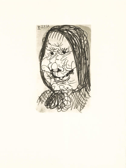 Pablo Picasso, 23.9.64 Iii (Cramer 148), Le Got Du Bonheur, Mixed Media Lithograph