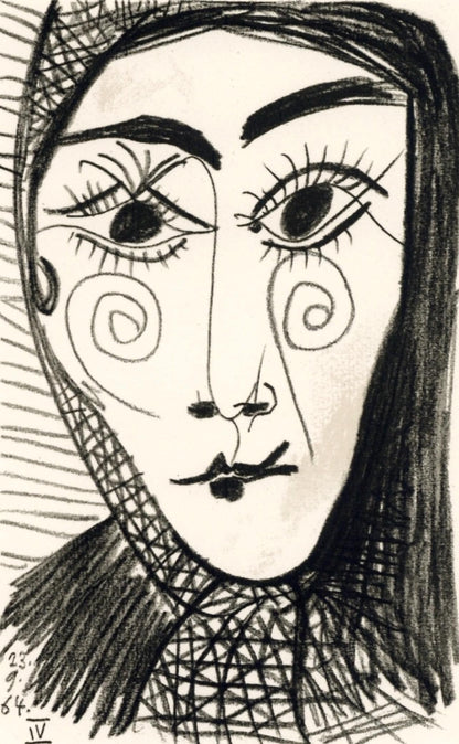 Pablo Picasso, 23.9.64 Iv (Cramer 148), Le Got Du Bonheur, Mixed Media Lithograph