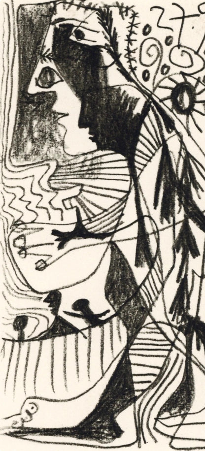 Pablo Picasso, 27.9.24. (Cramer 148), Le Got Du Bonheur, Mixed Media Lithograph