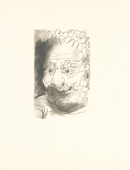 Pablo Picasso, 20.9.64. Iv (Cramer 148), Le Got Du Bonheur, Mixed Media Lithograph