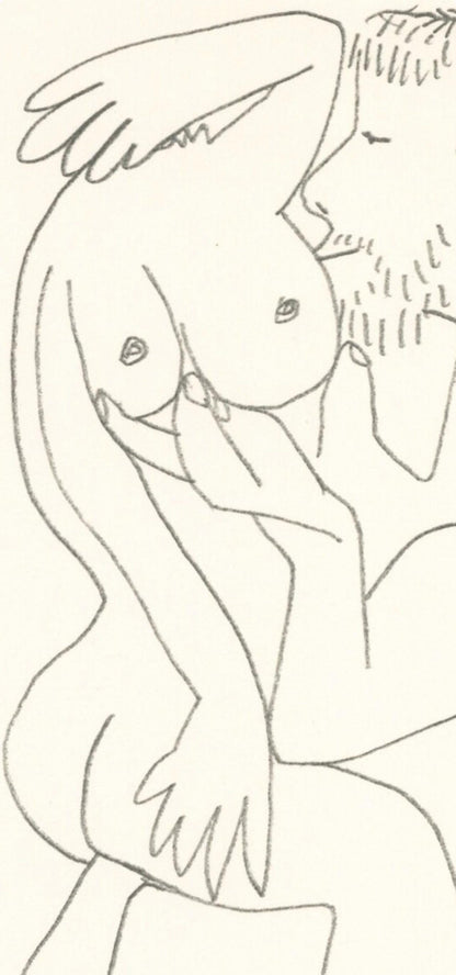 Pablo Picasso, Picasso, 8.10.74 Xvi (Cramer 148), Le Got Du Bonheur, Mixed Media Lithograph