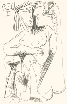 Pablo Picasso, Composition, Le Got Du Bonheur (Cramer 148; Bloch 2013), Mixed Media Lithograph