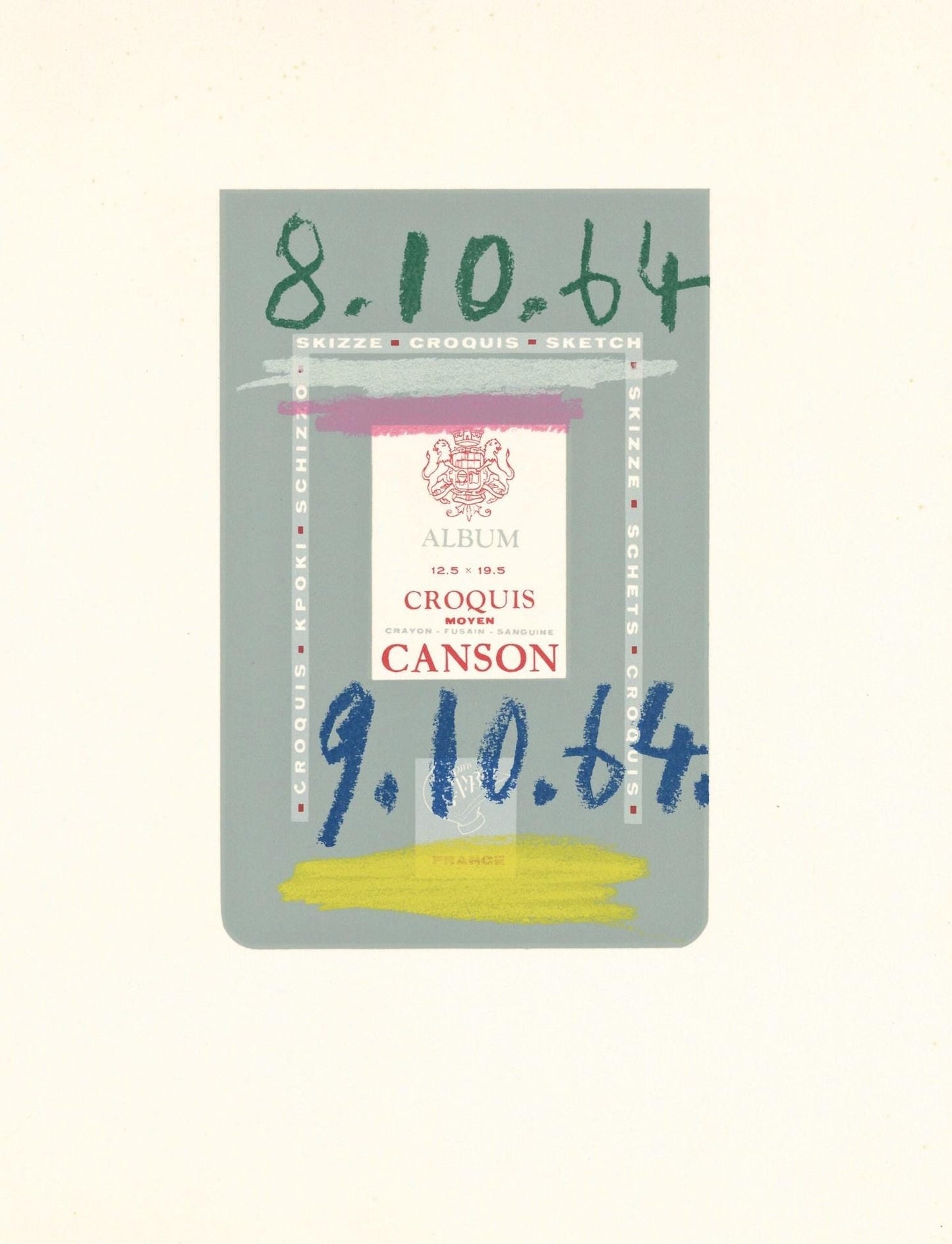 Pablo Picasso, 9.10.64. (Cramer 148), Le Got Du Bonheur, Mixed Media Lithograph