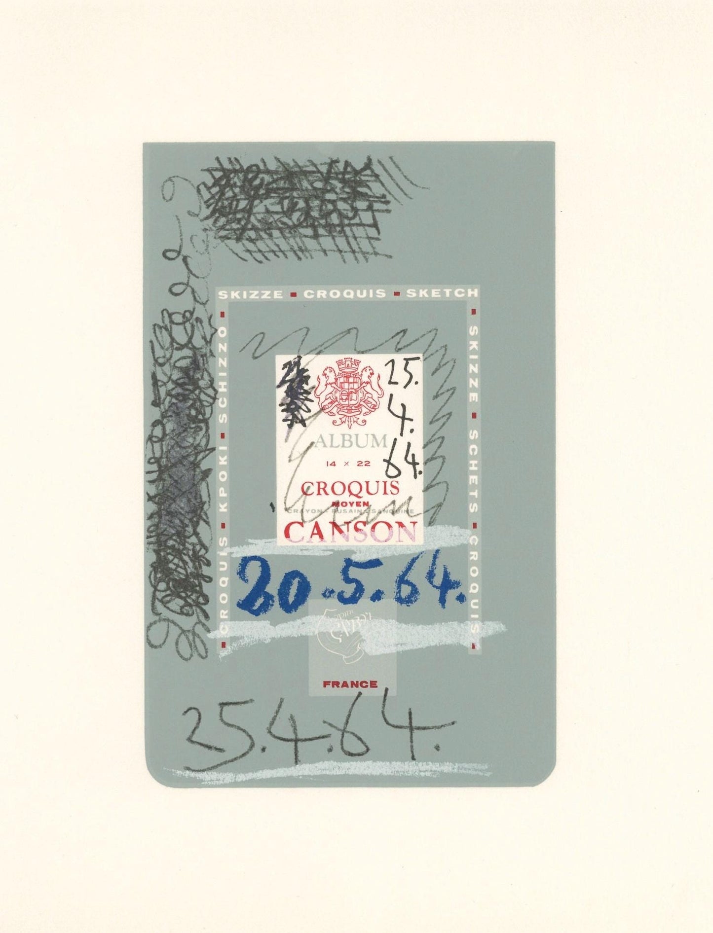 Pablo Picasso, 25.4.64. (Cramer 148), Le Got Du Bonheur, Mixed Media Lithograph