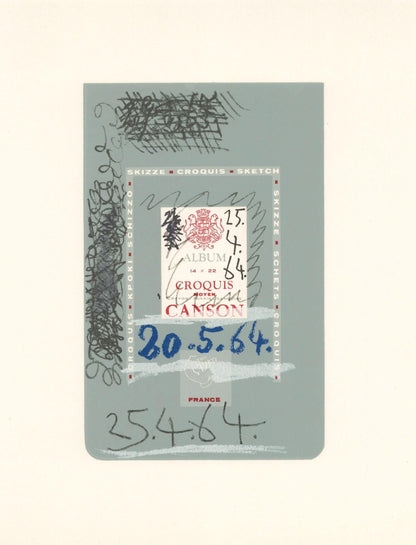 Pablo Picasso, 25.4.64. (Cramer 148), Le Got Du Bonheur, Mixed Media Lithograph