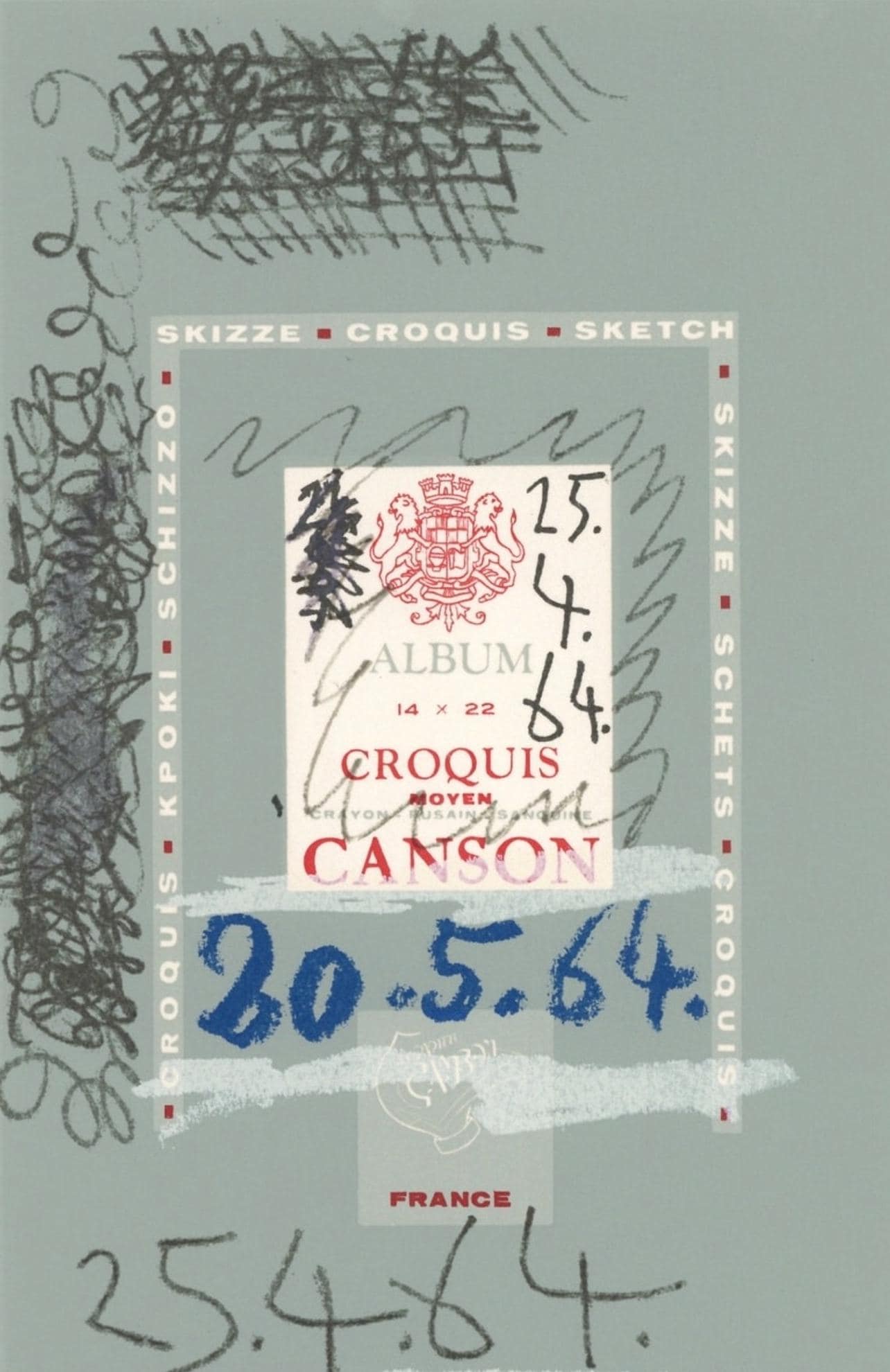 Pablo Picasso, 25.4.64. (Cramer 148), Le Got Du Bonheur, Mixed Media Lithograph