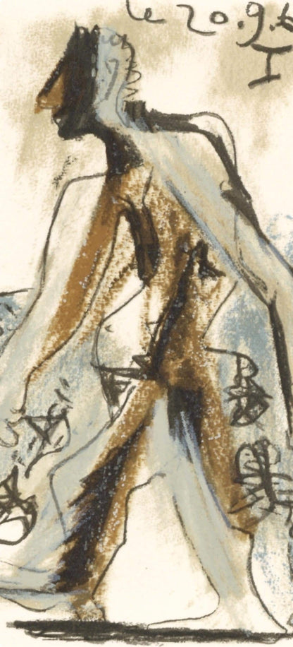 Pablo Picasso, 20.9.64. I (Cramer 148), Le Got Du Bonheur, Mixed Media Lithograph