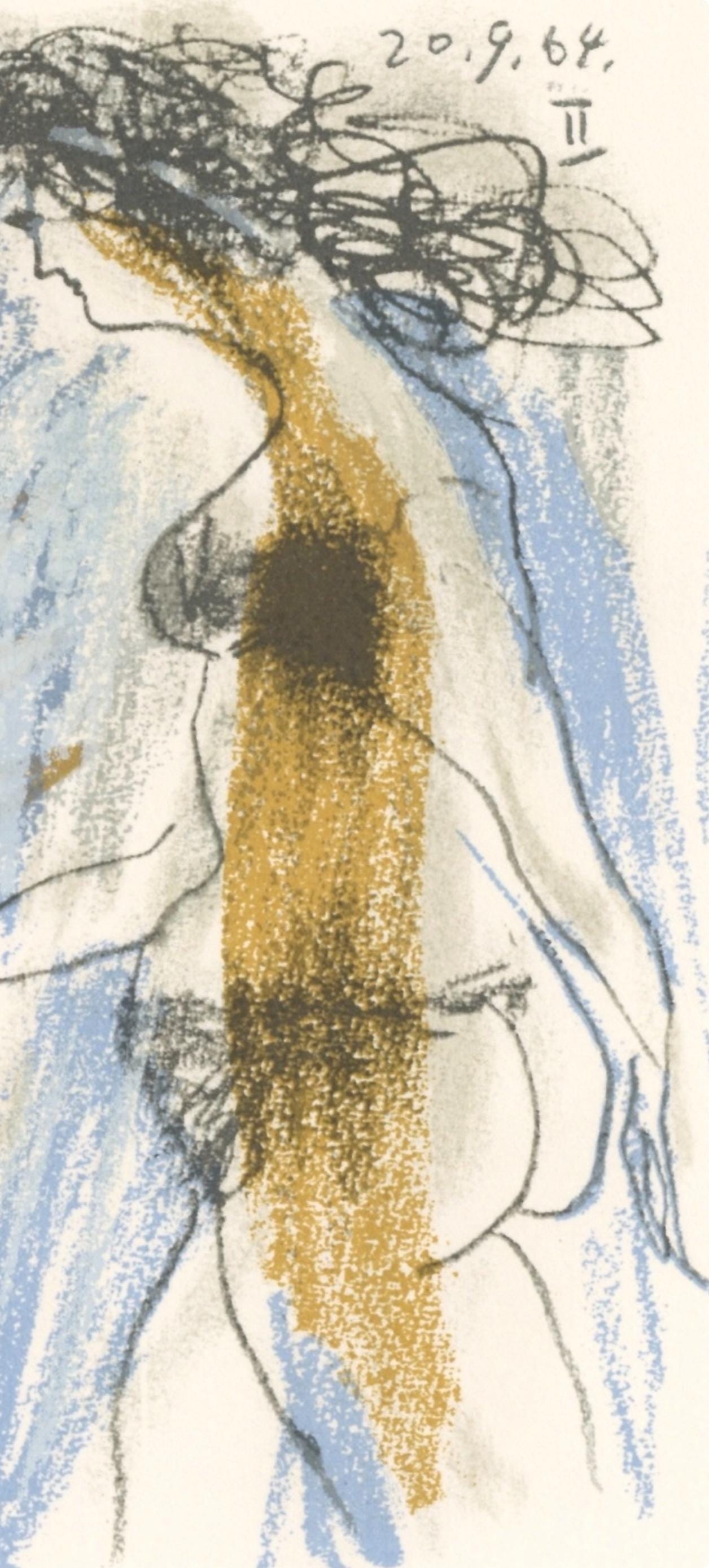 Pablo Picasso, 20.9.64. Ii (Cramer 148), Le Got Du Bonheur, Mixed Media Lithograph