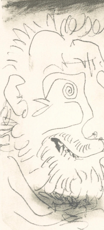 Pablo Picasso, 7.10.64. Ii (Cramer 148), Le Got Du Bonheur, Mixed Media Lithograph