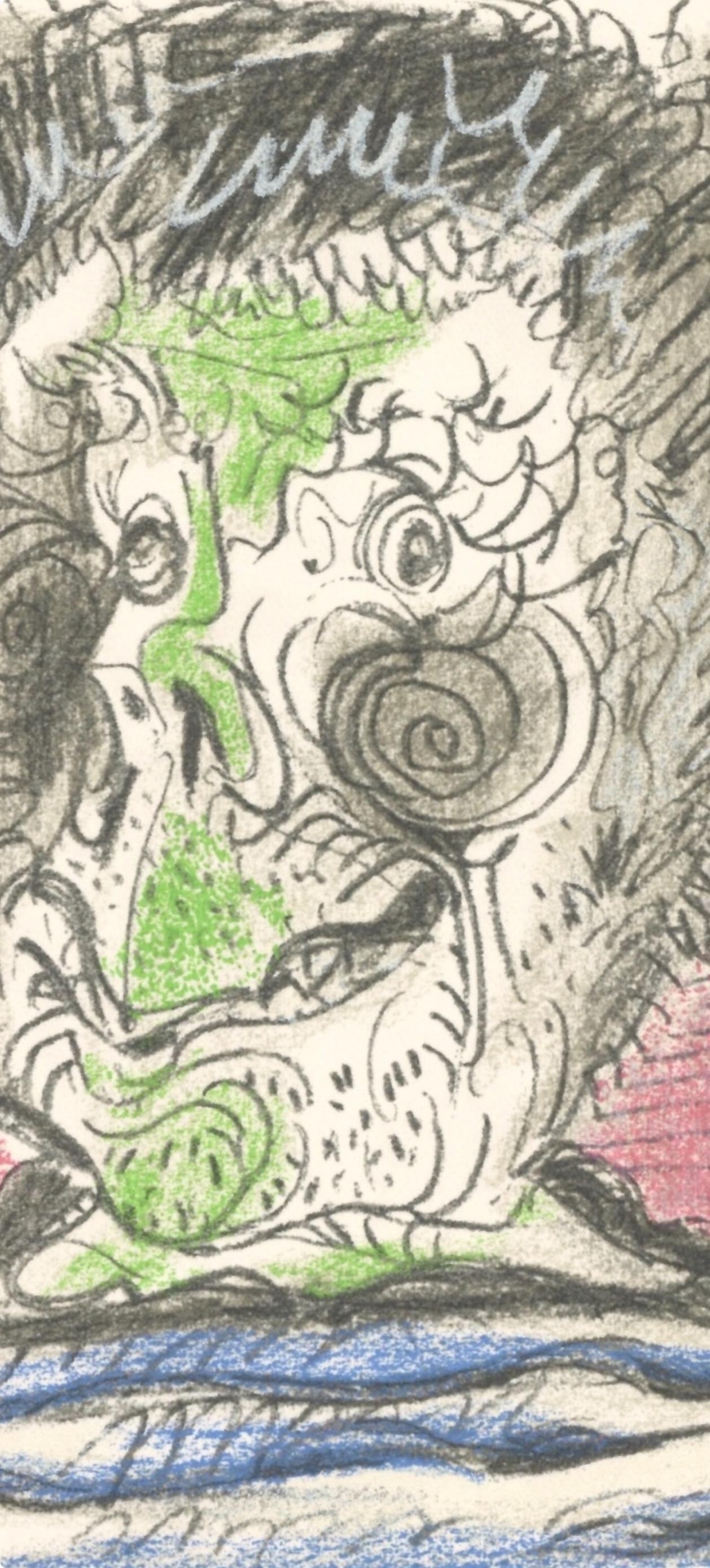 Pablo Picasso, 6.10.64. Iii (Cramer 148), Le Got Du Bonheur, Mixed Media Lithograph