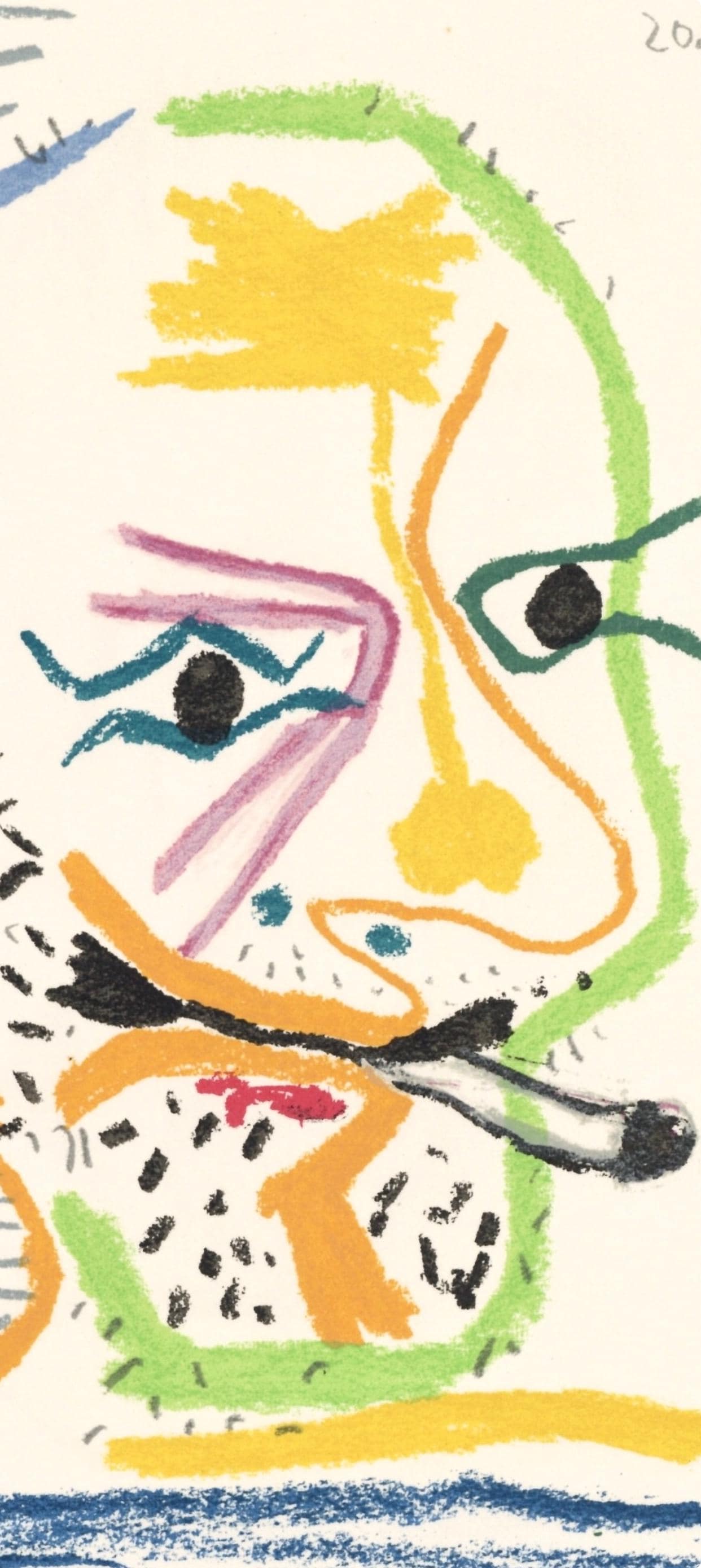 Pablo Picasso, 20.5.64. Vii (Cramer 148), Le Got Du Bonheur, Mixed Media Lithograph