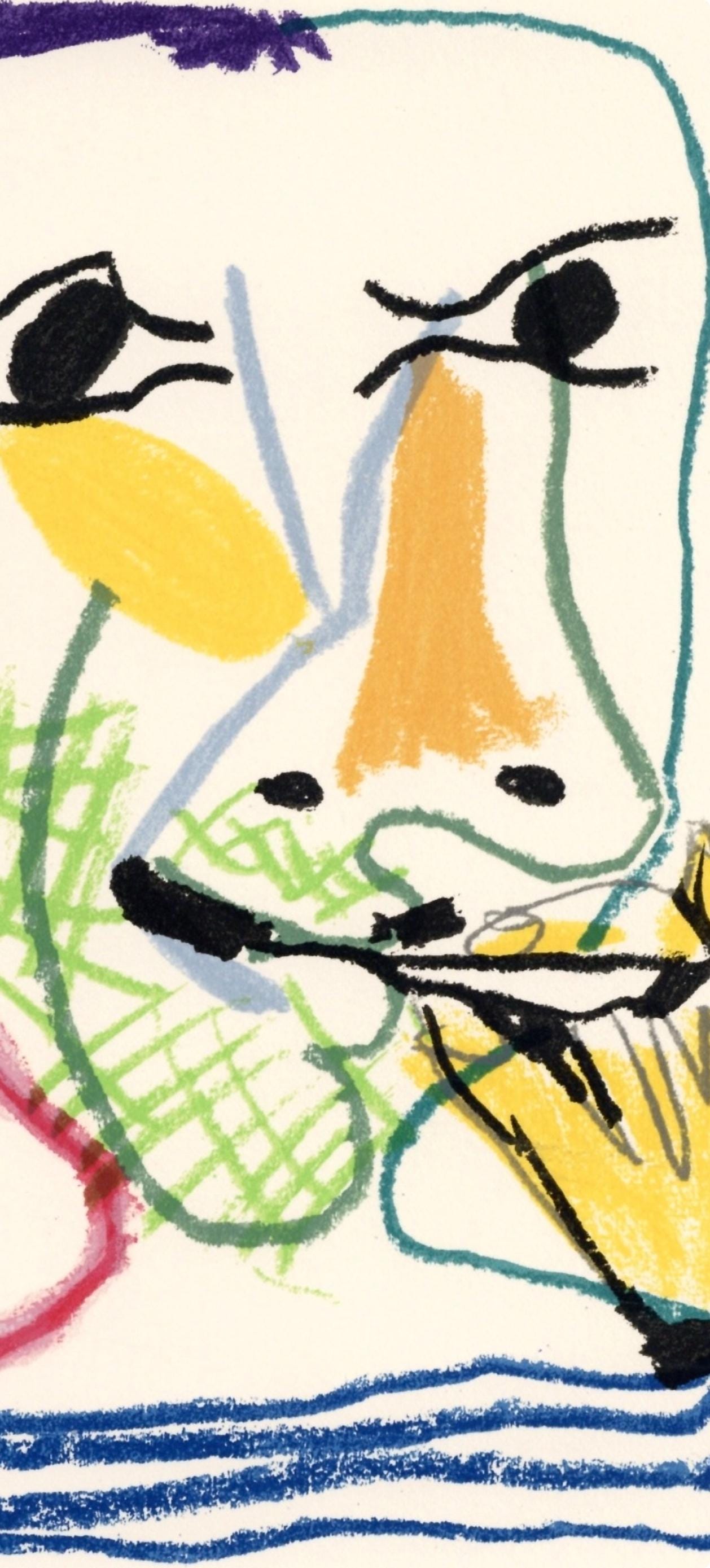 Pablo Picasso, 20.5.65.21. Iv (Cramer 148), Le Got Du Bonheur, Mixed Media Lithograph