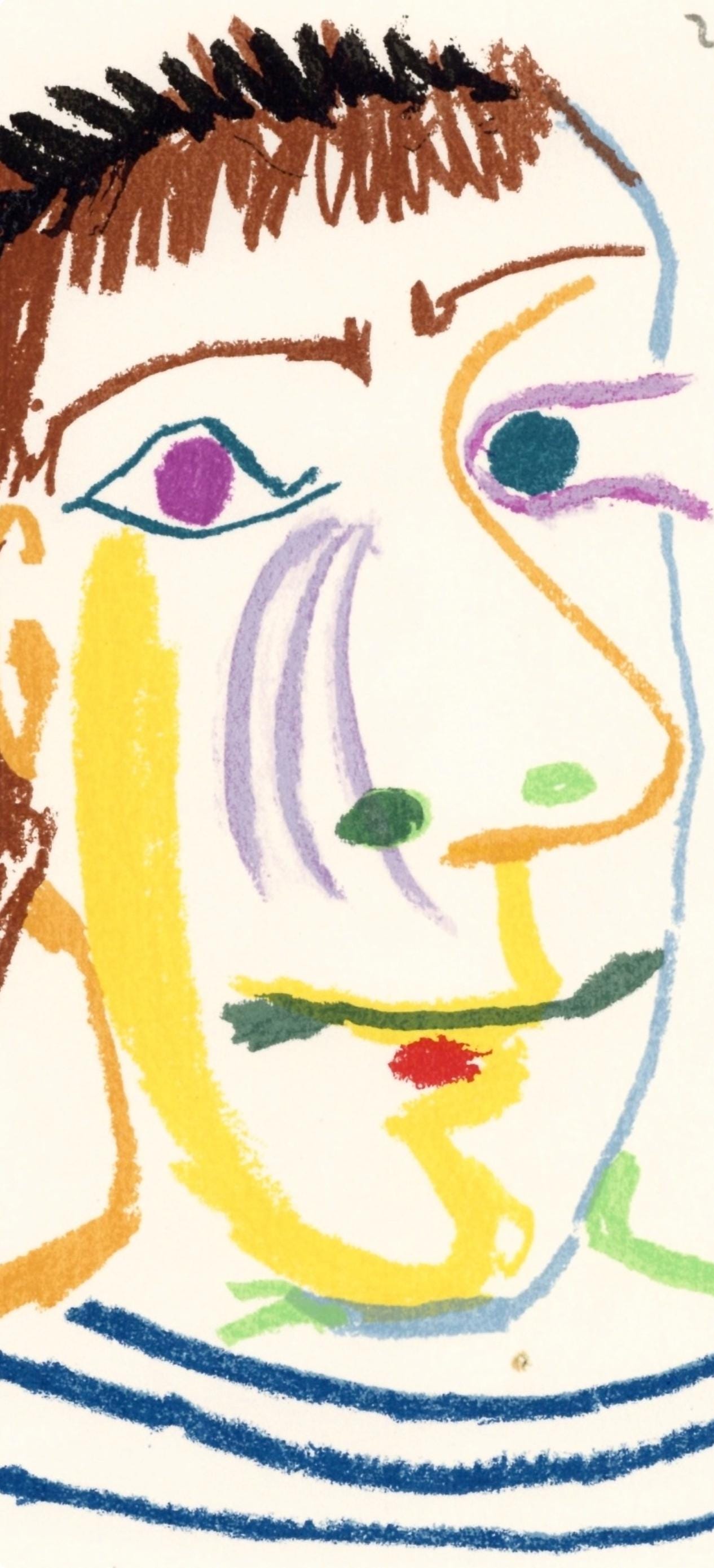 Pablo Picasso, 20.5.64. Ix (Cramer 148), Le Got Du Bonheur, Mixed Media Lithograph