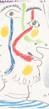 Pablo Picasso, 16.5.64. Iii (Cramer 148), Le Got Du Bonheur, Mixed Media Lithograph