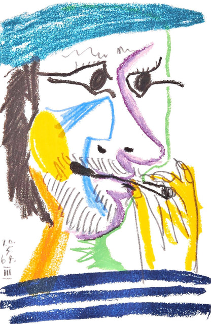 Pablo Picasso, 20.5.64. Ii (Cramer 148), Le Got Du Bonheur, Mixed Media Lithograph