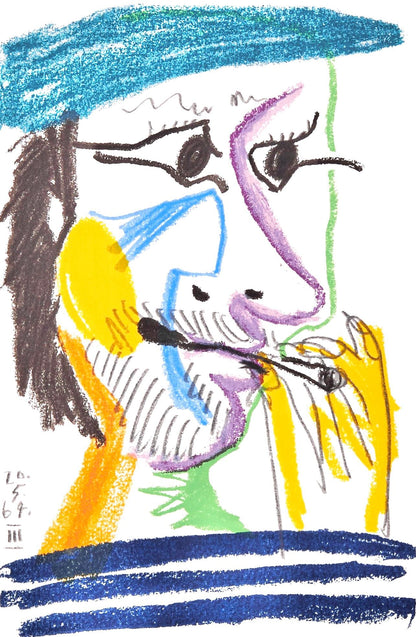 Pablo Picasso, 20.5.64. Ii (Cramer 148), Le Got Du Bonheur, Mixed Media Lithograph