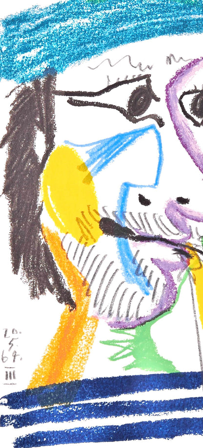 Pablo Picasso, 20.5.64. Ii (Cramer 148), Le Got Du Bonheur, Mixed Media Lithograph