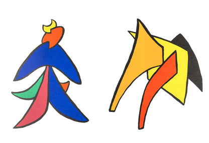 Alexander Calder, La Lune Et Porc Qui Pique, Stabiles, Derrire Le Miroir, Lithograph