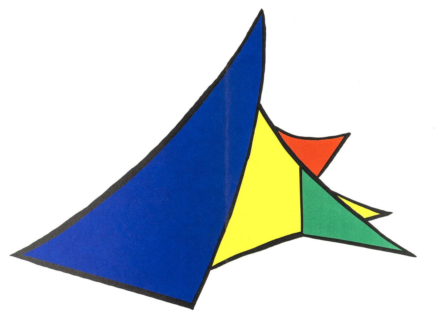 Alexander Calder, Chasse Neige, Stabiles, Derrire Le Miroir, Lithograph