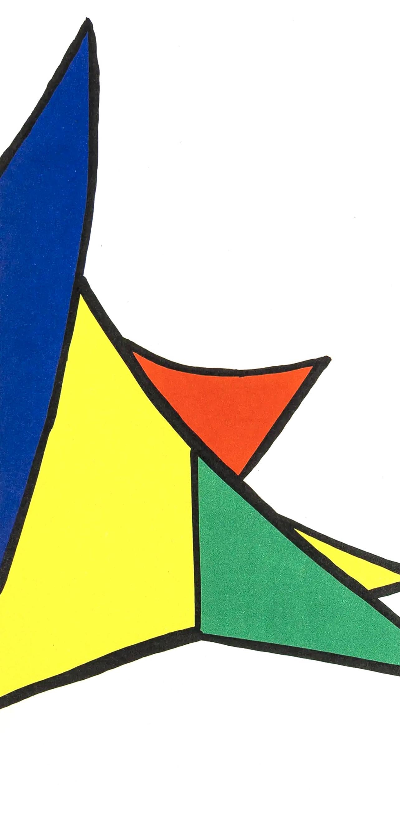 Alexander Calder, Chasse Neige, Stabiles, Derrire Le Miroir, Lithograph