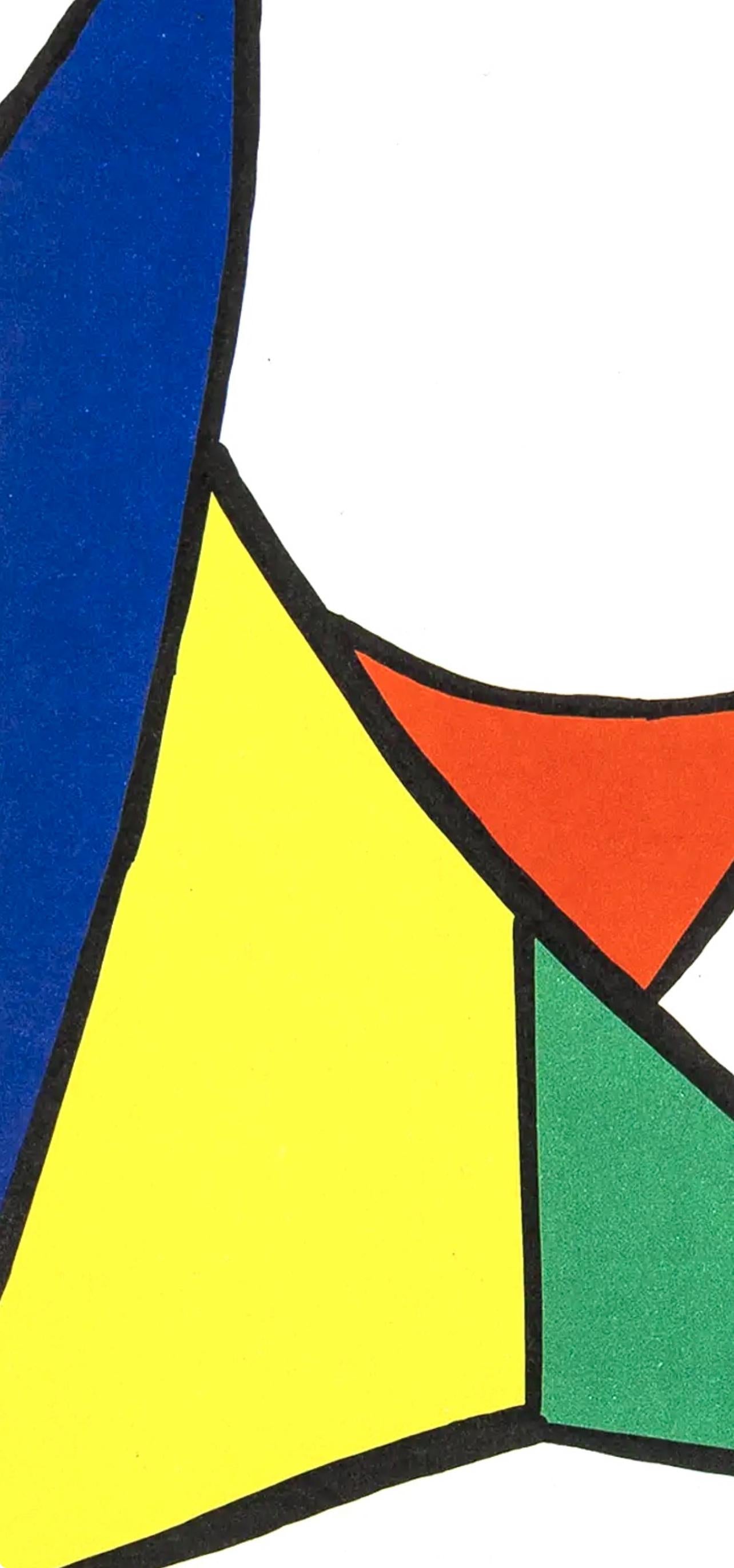 Alexander Calder, Chasse Neige, Stabiles, Derrire Le Miroir, Lithograph