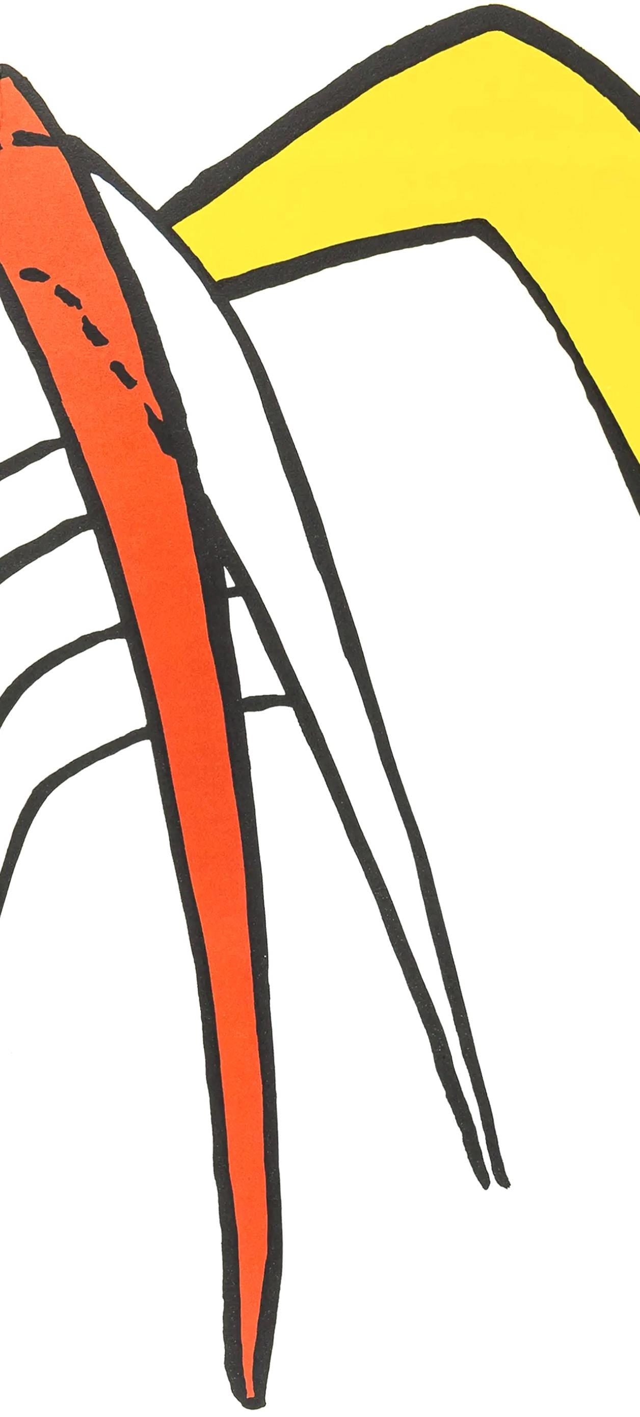 Alexander Calder, Tamanoir, Stabiles, Derrire Le Miroir, Lithograph